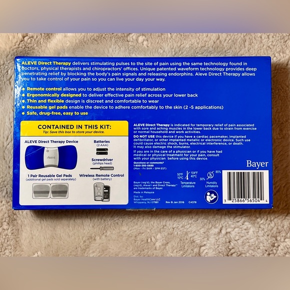 Aleve Direct Therapy Lower Back Pain Relief - Picture 2 of 5